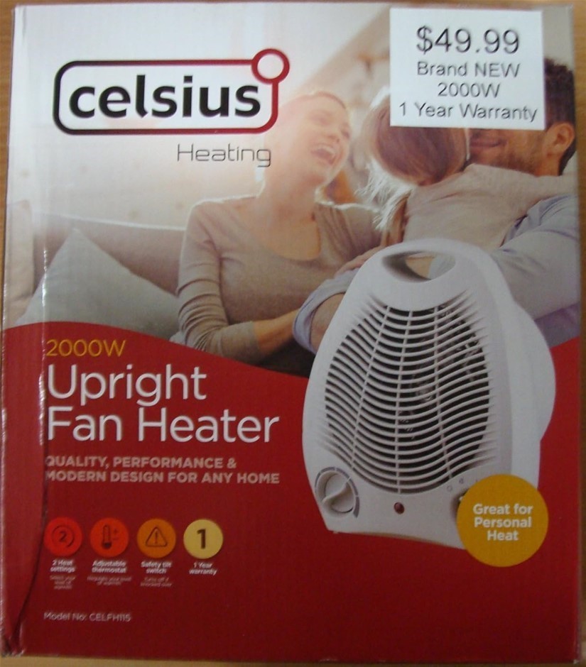 GOLDAIR Celsius Upright Fan, 2000W.