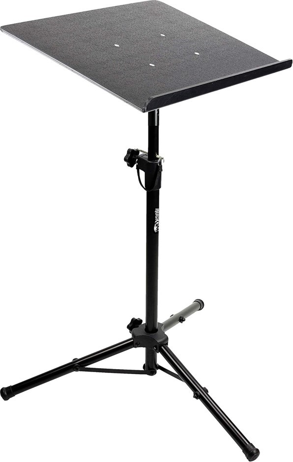 ROCKJAM Tripod Laptop Stand, Projector Stand, & DJ Rack. 20" x 16" Plate &