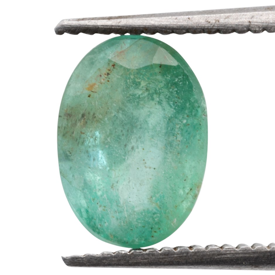 1.57ct Radiant Natural Emerald - Oval Cut