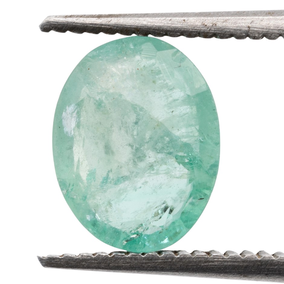 1.09ct Radiant Natural Emerald - Oval Cut