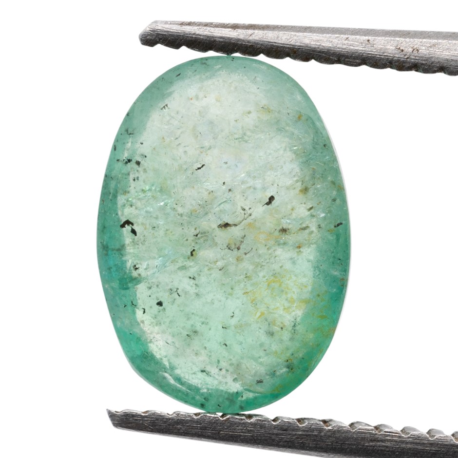 1.28ct Radiant Natural Emerald - Oval Cut