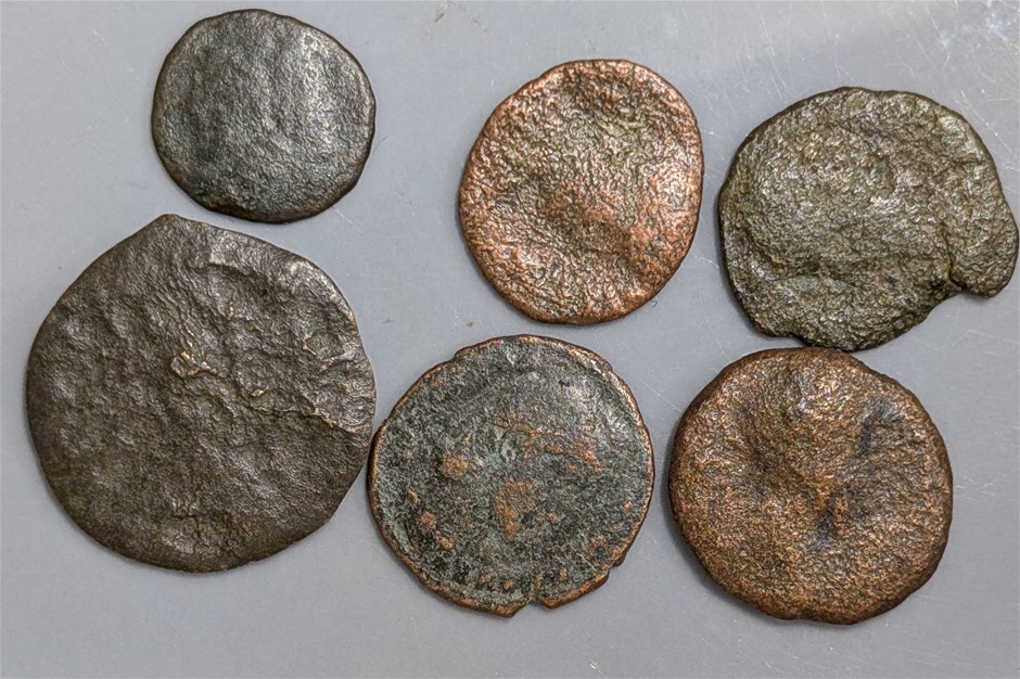 Coin Collection Of Six Ancient Rome Roman Coins Auction (0025-2568373 ...