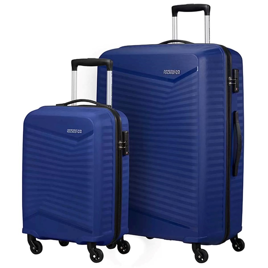 AMERICAN TOURISTER Jet Driver 2.0 2-Piece Hardside Luggage Set, Navy, Large