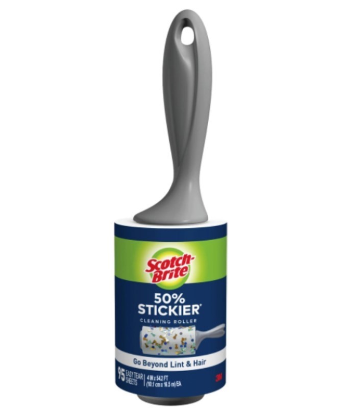 5 x SCOTCH-BRITE 50% Stickier Lint Rollers 95 Sheets.