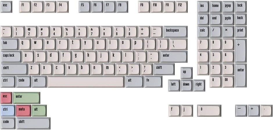 DROP + MiTo XDA Canvas Keycap Set for Full-Size Keyboards - Compatible with