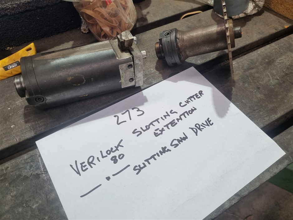 Verilock 80 Slotting Cutter Extension & Slitting Saw Drive Auction ...