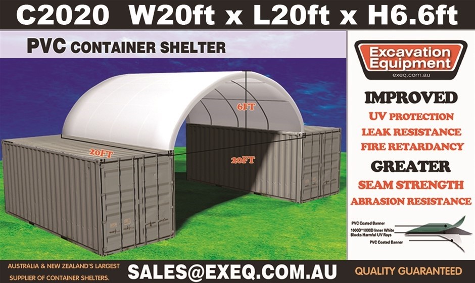  Heavy duty 20ft Container Shelter (Unused)