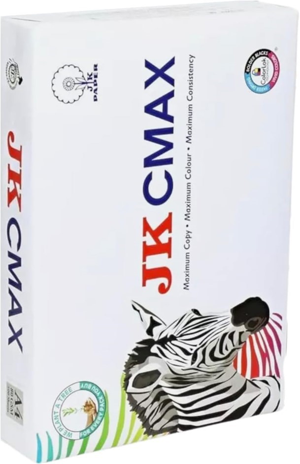 PREMIER Stationery JK CMAX A4 Paper 500 Sheets 80 GSM, Copy Printing Paper