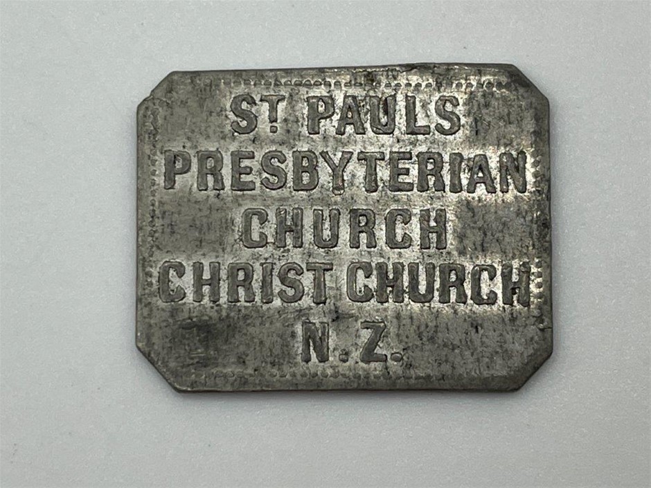c1860 Christchurch, St Pauls Presbyterian Church Communion Tokens ...
