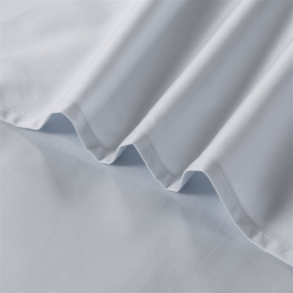1200 Thread Count Egyptian Cotton Flat Sheet | Light Blue | Double