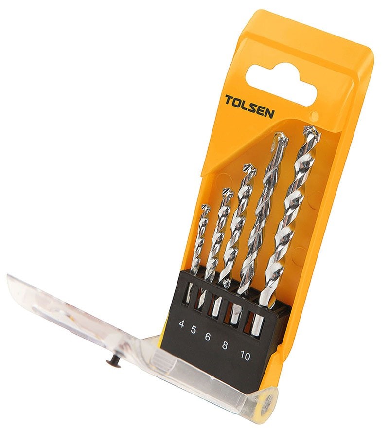 Tolsen 5Pcs Masonry Drill Bits Set