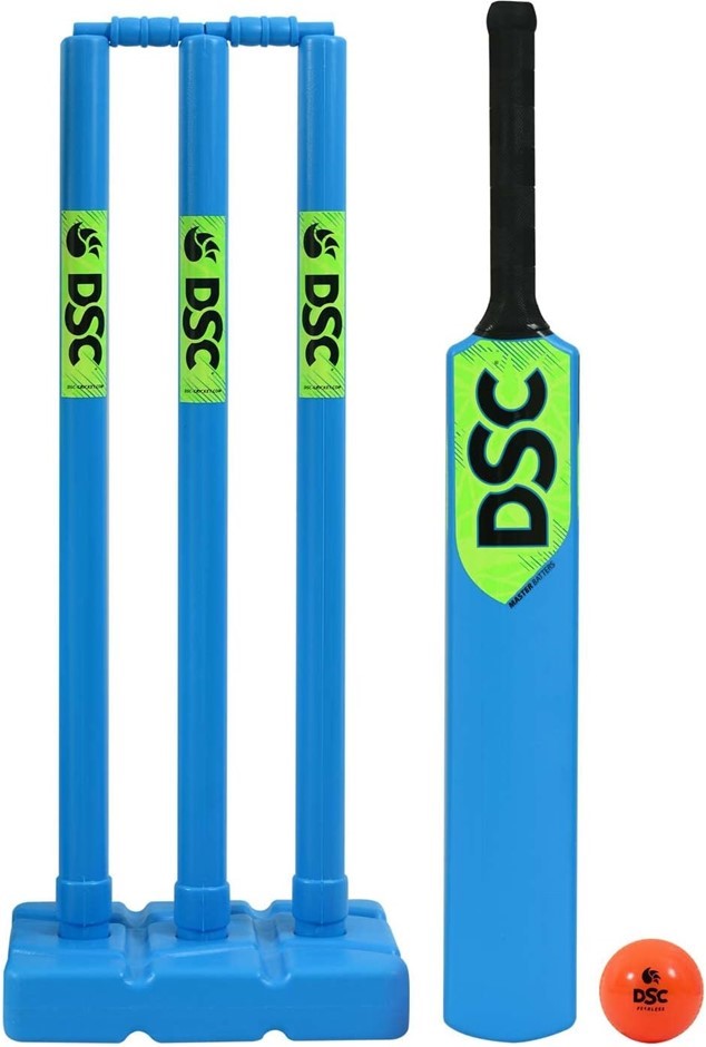 DSC Master Batter Plastic Cricket Set Size 4, Multicolor.