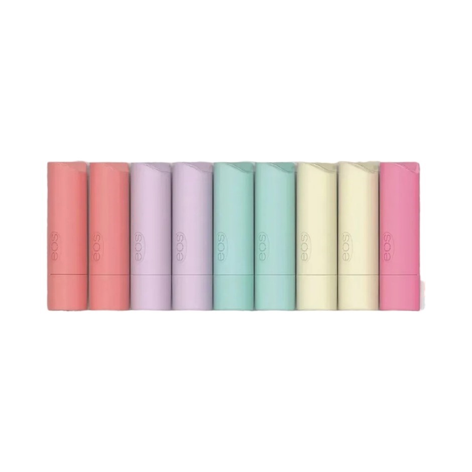 16 x EOS Organic Lip Balm Sticks, 4g Each, 100% Natural, Assorted Flavours.