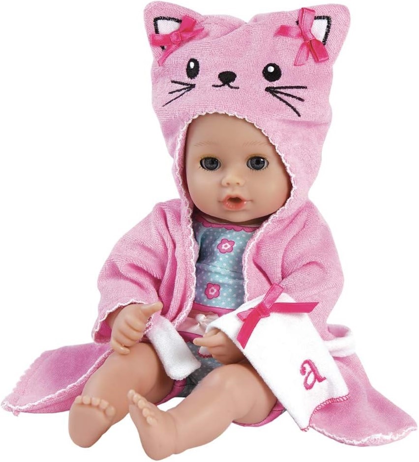 ADORA Bath Time Babies Collection, 13" Baby Doll and Clothes Set, Made with