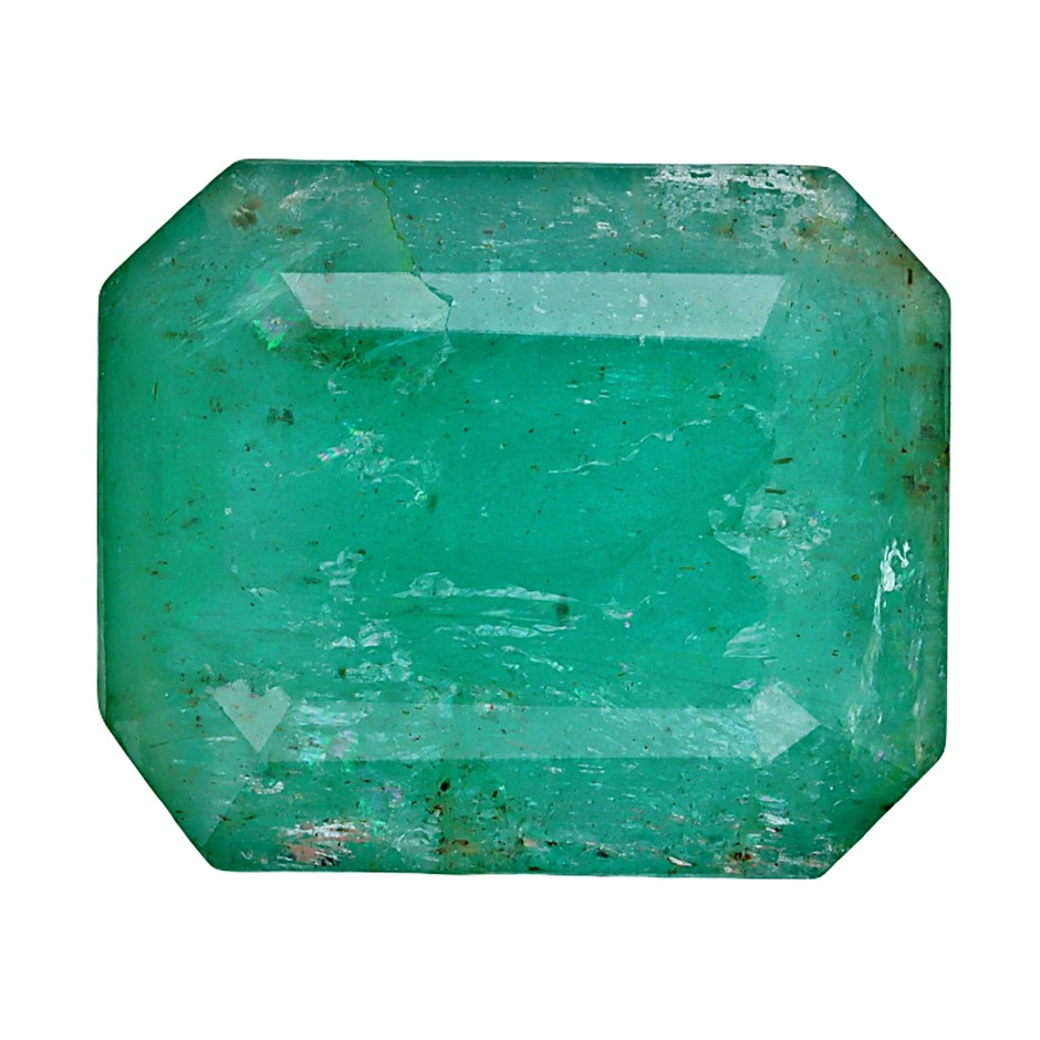 5.78 Carats Green Emerald