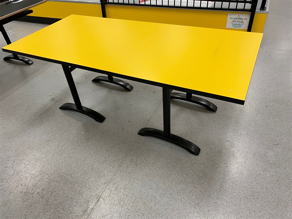 Large Yellow Rectangle Table Auction (0046-8020561) | Grays Australia