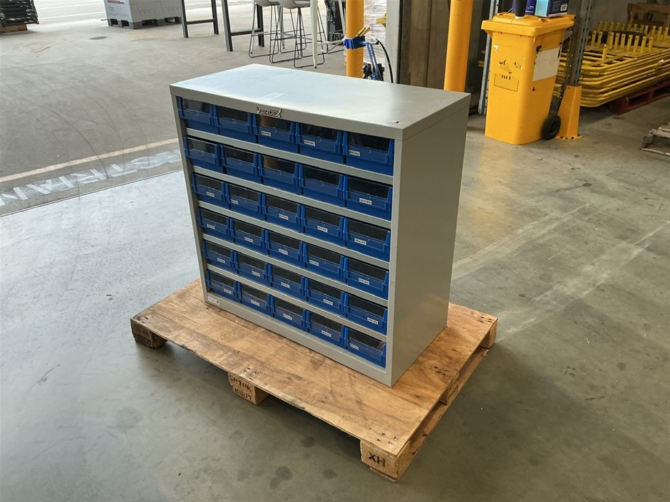Verdex Heavy Duty Parts Cabinet (30 Part Trays) Auction (0002-9060780 ...