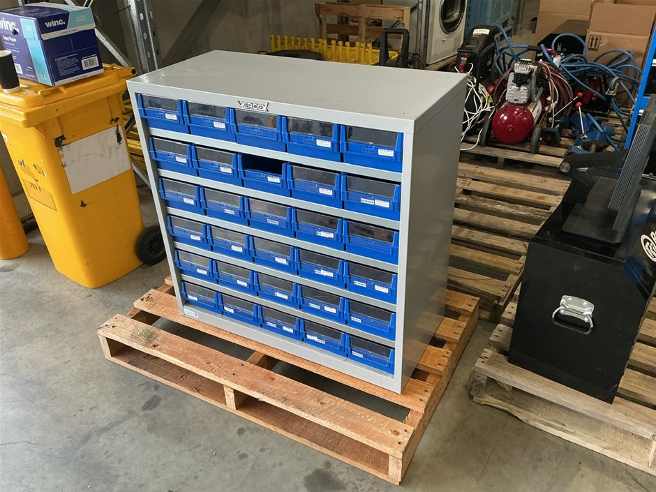 Verdex Heavy Duty Parts Cabinet (30 Part Trays) Auction (0003-9060780 ...