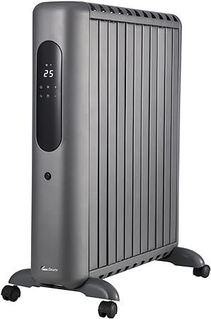 AUSCLIMATE 2400W, 11 Fin Smart Enclosed Oil Column Heater With 24 Hour Time