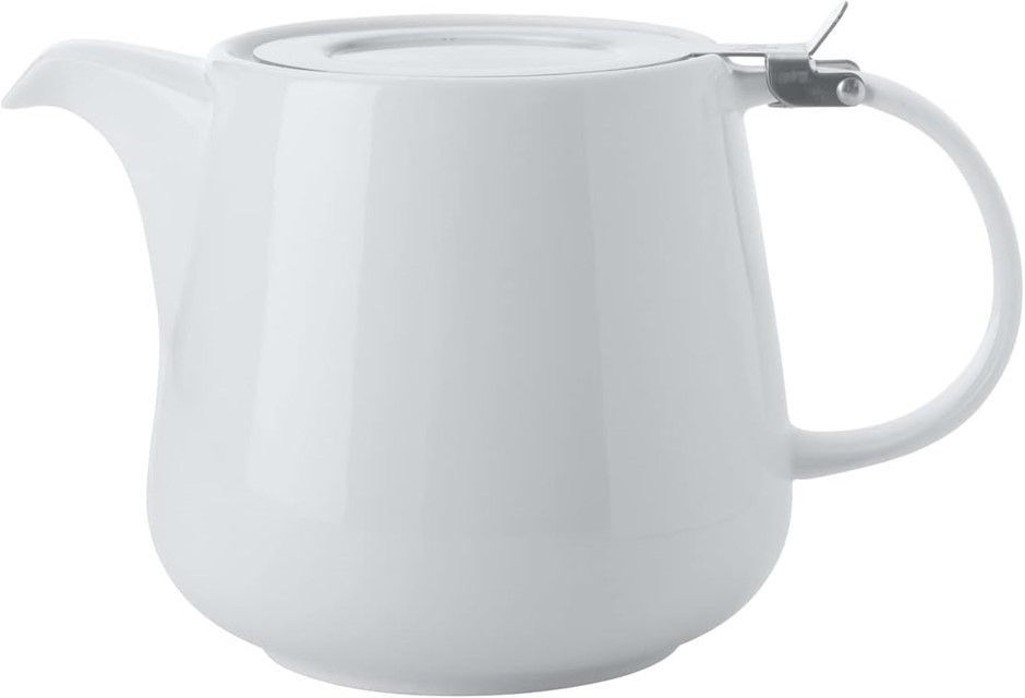 MAXWELL & WILLIAMS White Basics Teapot With Infuser, 600ml, White.