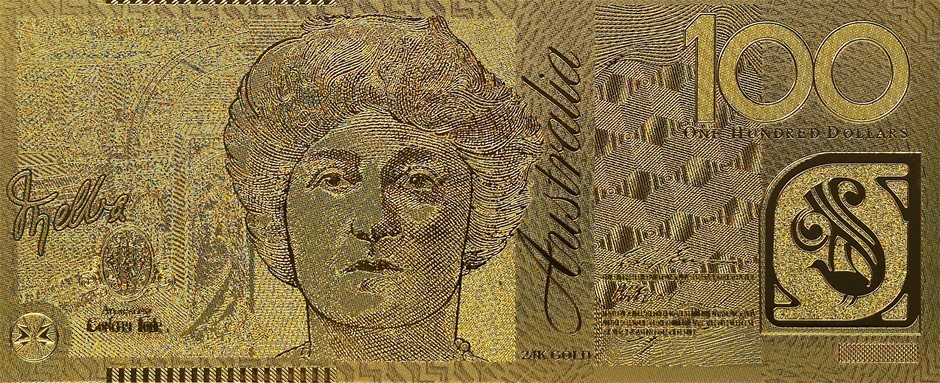 No Reserve Australian Gold Leaf Banknotes