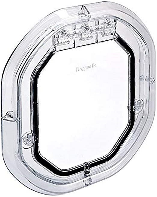 PET-TEK Glass Fitting Dog Door, Clear. Medium (41.5x43cm)