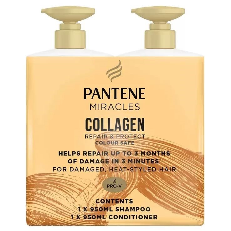 PANTENE Miracles Pro-V Collagen Shampoo & Conditioner, 950ml. N.B: Unlocked