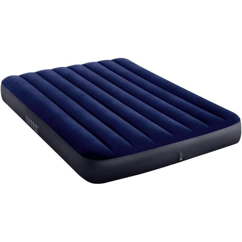 INTEX Full Dura-Beam Series Classic Downy Airbed, Size Double, Blue, 64758.