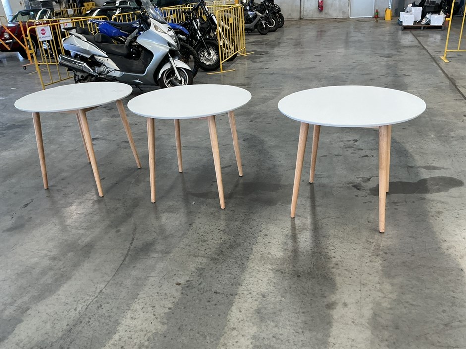 Round Dining Tables x3