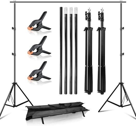 YISITONG Photo Video Studio Backdrop Stand 10ft Adjustable Portable Backgro