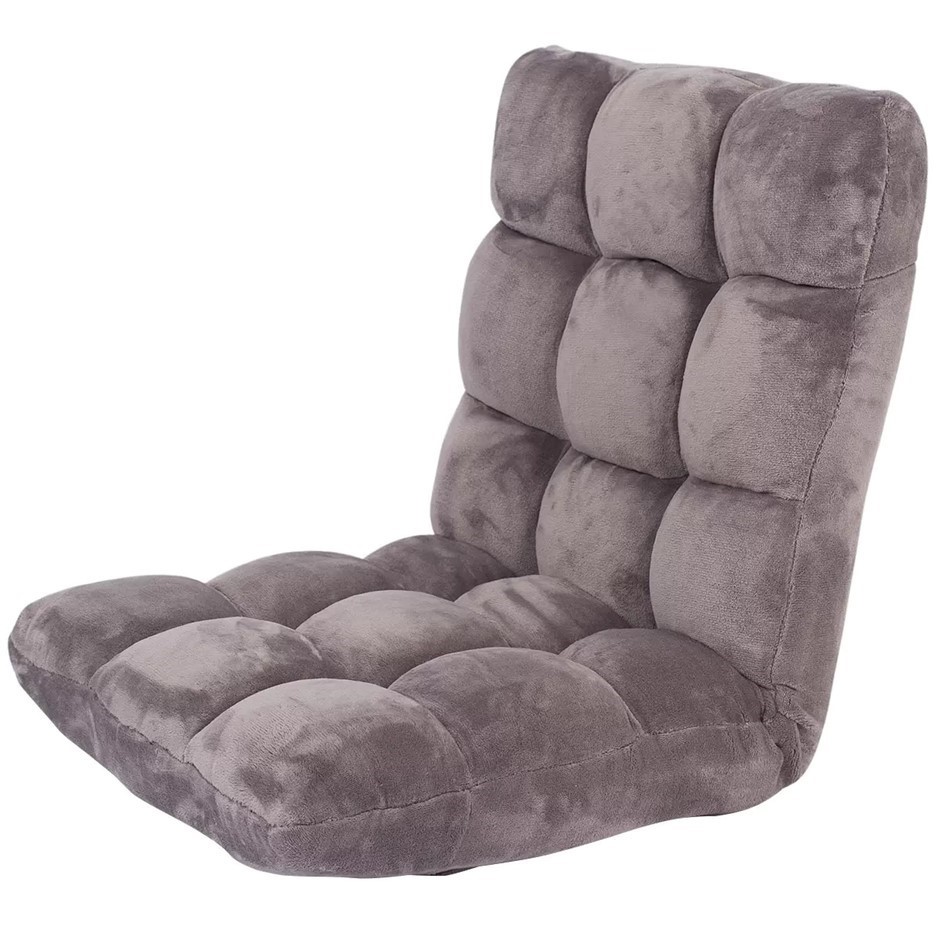 BIRDROCK Home Memory Foam Folding Floor Chair, 14 Positions, 104 x 15 x 53c