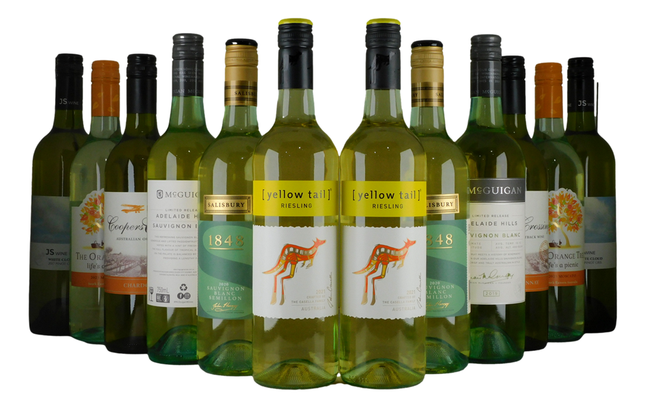 Mixed Aussie Whites Pack #10 (12x 750mL), Multi-Region.