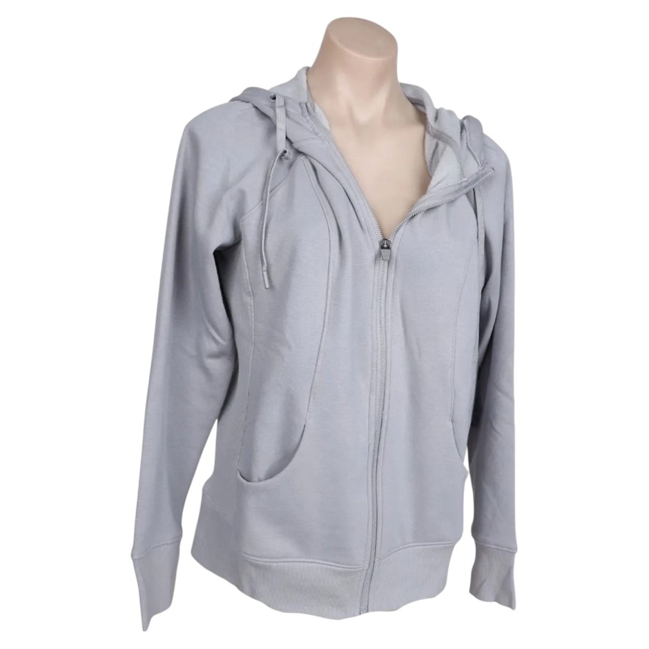 90DEGREEBYREFLEX Women's Zip Hoodie, Size XL, 35% Cotton