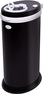 UBBI Steel Nappy Bin, Odour-Locking Diaper Pail for Baby Nursery, Stainles