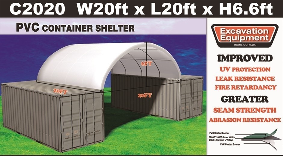 Heavy duty 20ft Container Shelter (Unused)