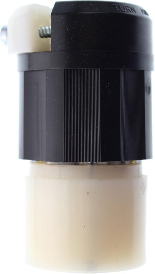 LEVITON 2643 30 Amp, 480 Volt, NEMA L8-30R, 2P, 3W, Locking Connector, Indu