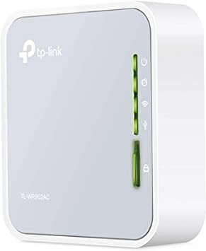 TP-LINK AC750 Wi-fi Travel Router, White, TL-WR902AC.