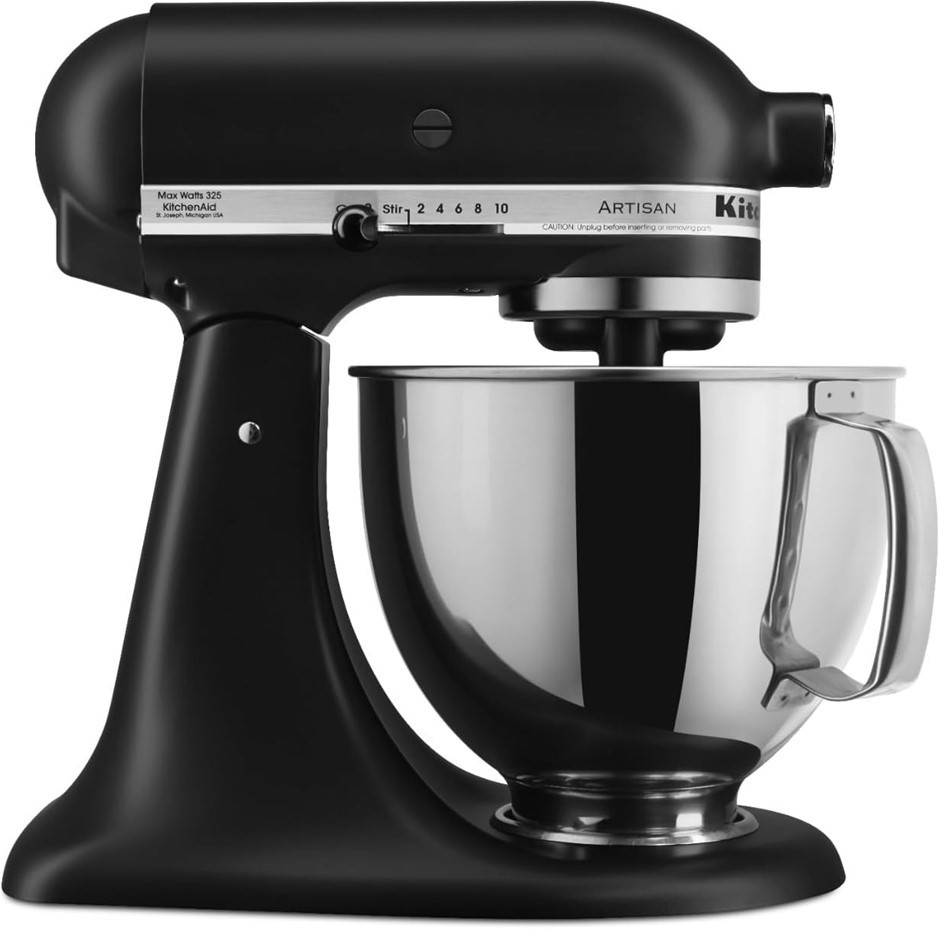 KITCHENAID KSM-150 Artisan Stand Mixer, Matte Black (5KSM150PSABM).