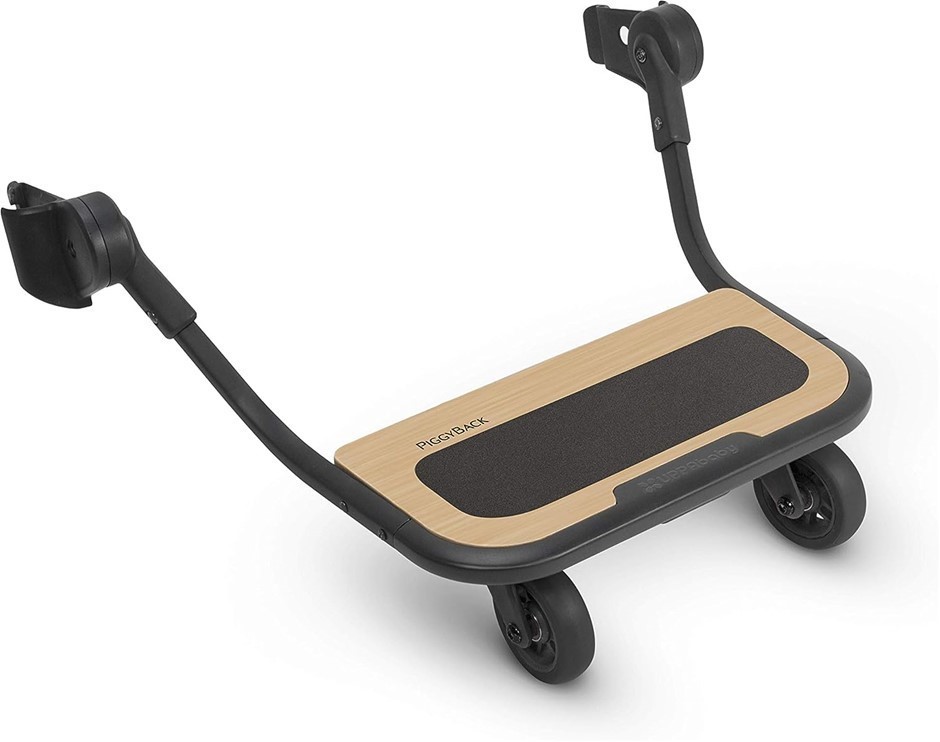 UPPABABY Piggyback Ride-Along Board for Vista Stroller, Black/Beige.