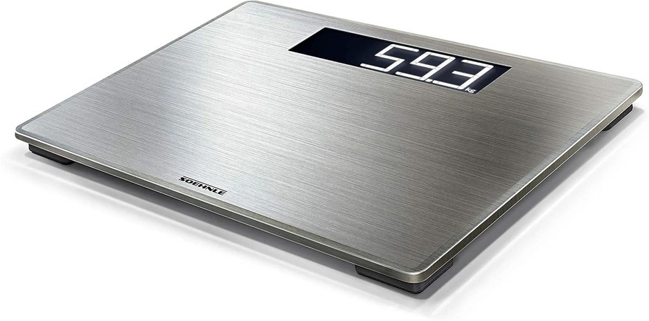 SOEHNLE 63867 Style Sense Safe 300 Stainless Steel Digital Bathroom Scale w
