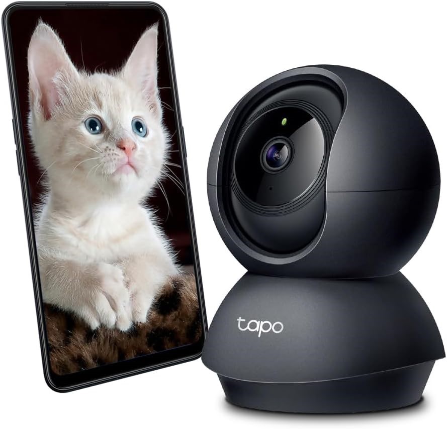 TP-LINK Tapo Pan/Tilt AI Smart Home Security Wi-Fi Camera, Baby Monitor, 10