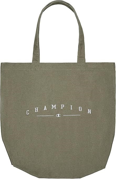 CHAMPION Script Canvas Tote. Colour: Green.