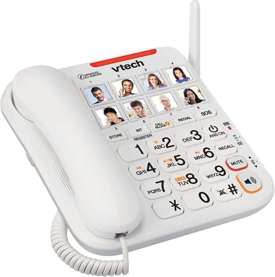 VTECH 20750 CareLine Corded Deskset (Requires VTech Smart Comms Bridge to O