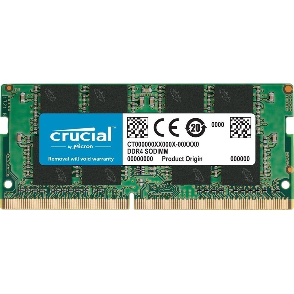 CRUCIAL 8GB (1x8GB) DDR4 SODIMM 2666MHz Cl19 Laptop Memory, CT8G4SFS8266.