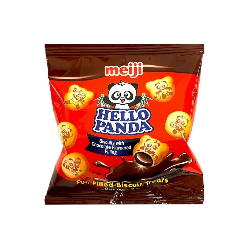 70 x MEIJI Hello Panda Biscuit Treats, 21g.