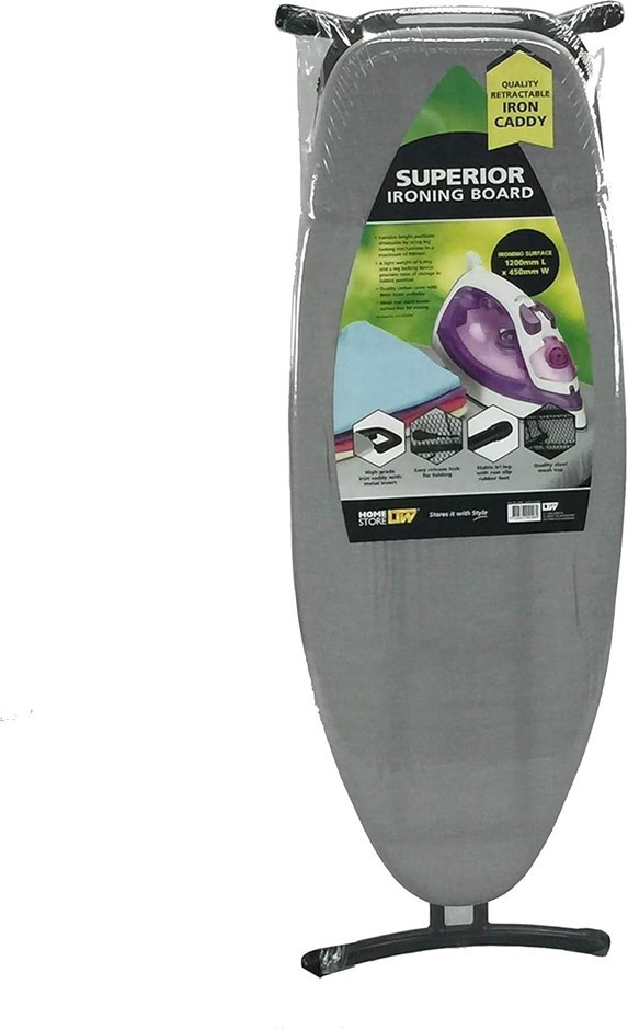 L.T. WILLIAMS Superior Ironing Board (4106) - Grey.