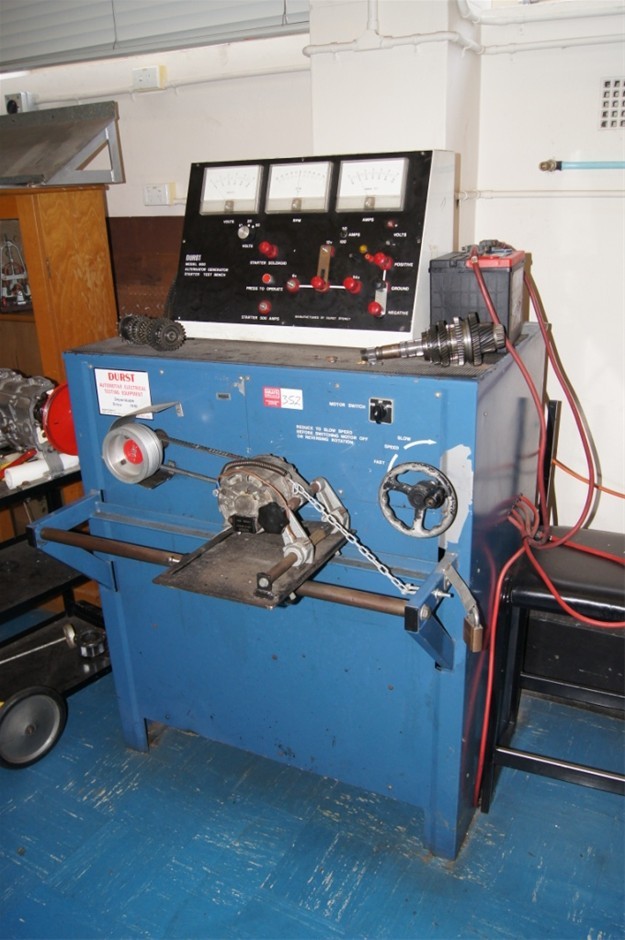 Alternator generator starter test bench Durst model 800 (8001) 3kw