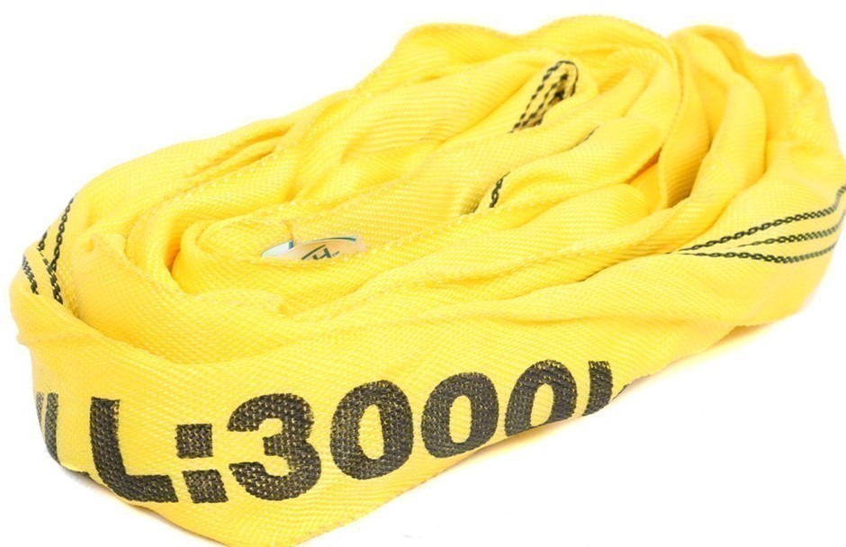 2 x Round Lifting Slings, WLL 3,000kg x 1.5M (With Test Cert).  Buyers Note