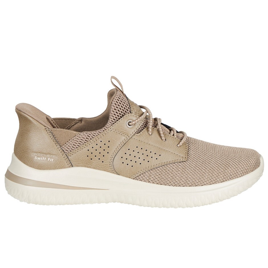 0322-5062664 · SKECHERS Men's Delson Shoes, Size US10, Taupe (TPE), 255101.  Buyers Note -