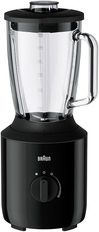Braun PowerBlend 3 JB3150BK, Electric Blender with TriAction Technology, Sm